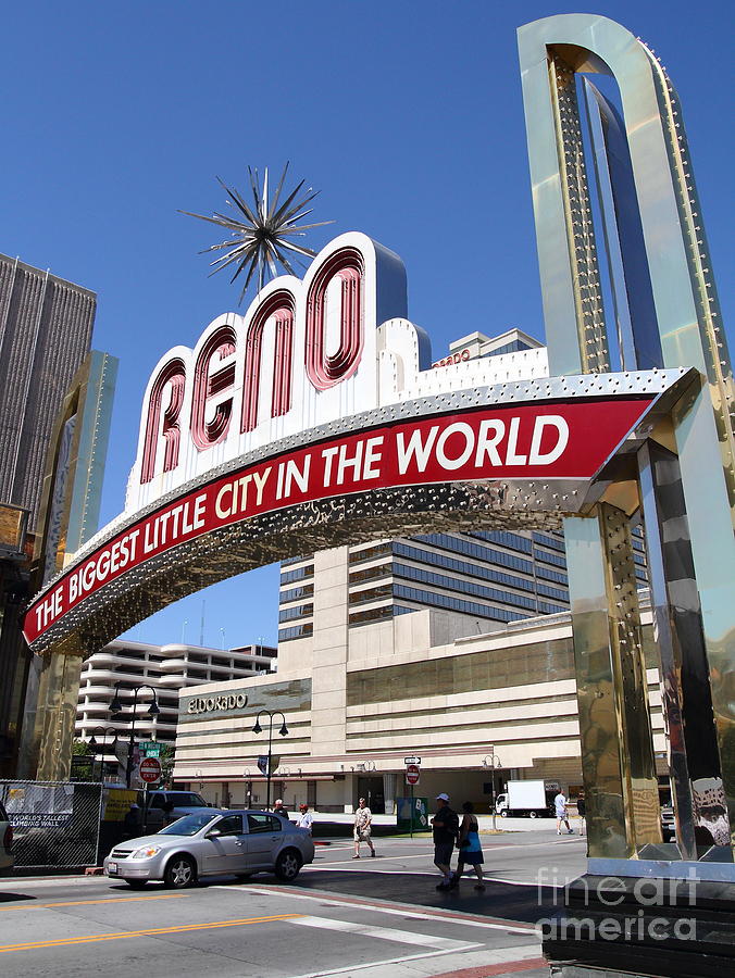 Reno . The Biggest Little City In The World #1 Photograph by Wingsdomain Art and Photography