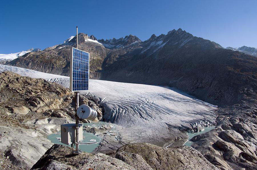 Camera Photograph - Rhone Glacier, Switzerland #1 by Dr Juerg Alean