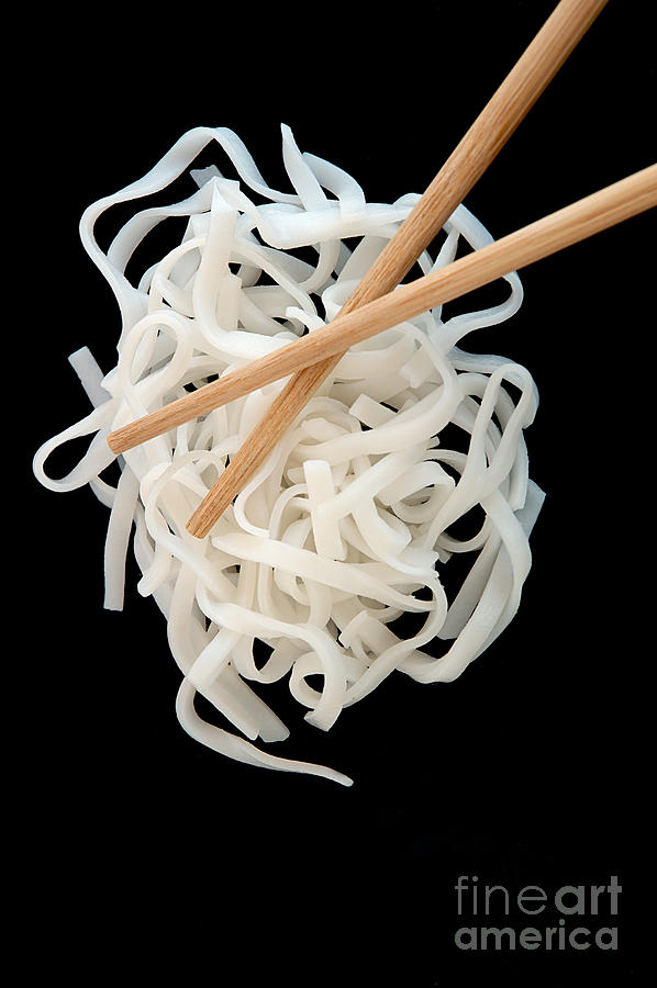 Isolated Photograph - Rice Noodles #1 by HD Connelly