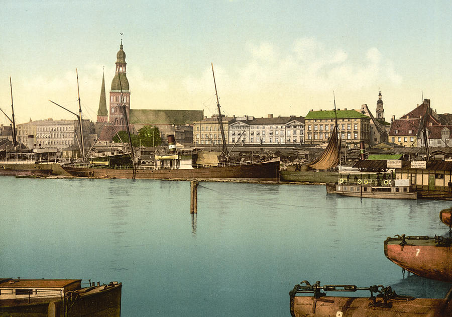 Riga - Latvia   ca 1900 #1 Photograph by International  Images