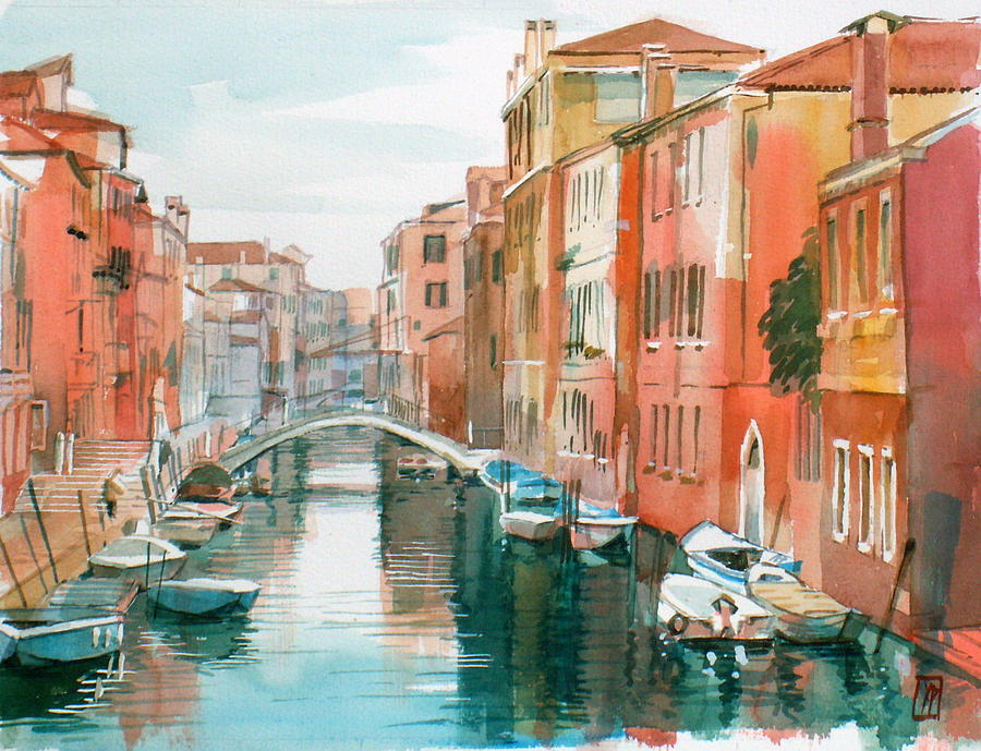 Venise Painting - Rio della Sensa #1 by Yves Pothier