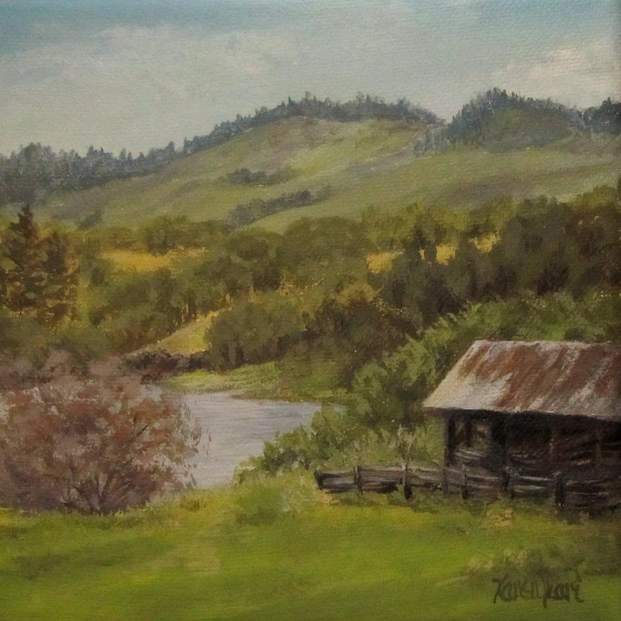 River View #2 Painting by Karen Ilari
