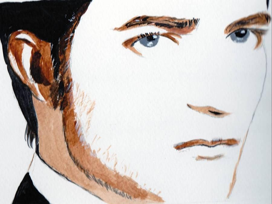 Robert Pattinson 3 #1 Painting by Audrey Pollitt