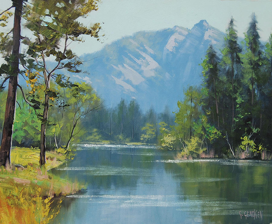 Impressionism Painting - Rocky Mountains #2 by Graham Gercken