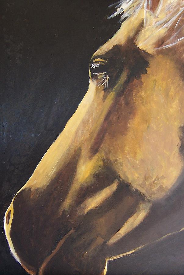 Equine Painting - Roman #1 by Krista Ouellette