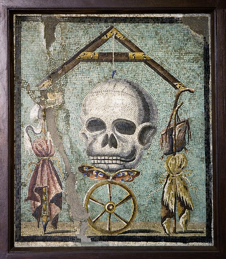 Roman Memento Mori Mosaic #1 Photograph by Sheila Terry