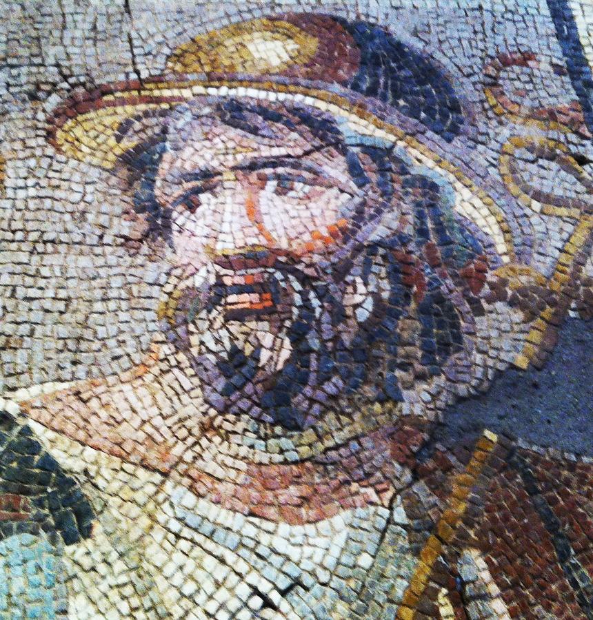 Roman Antiquities Photograph - Roman Mosaic  #1 by Paul Washington 