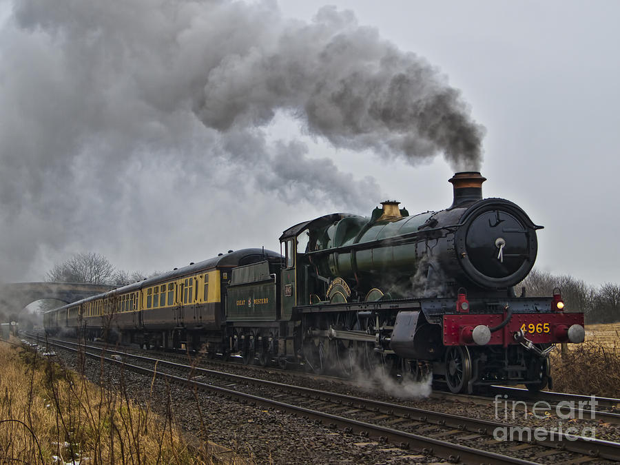 Train Photograph - Rood Ashton Hall 1 #1 by Steev Stamford
