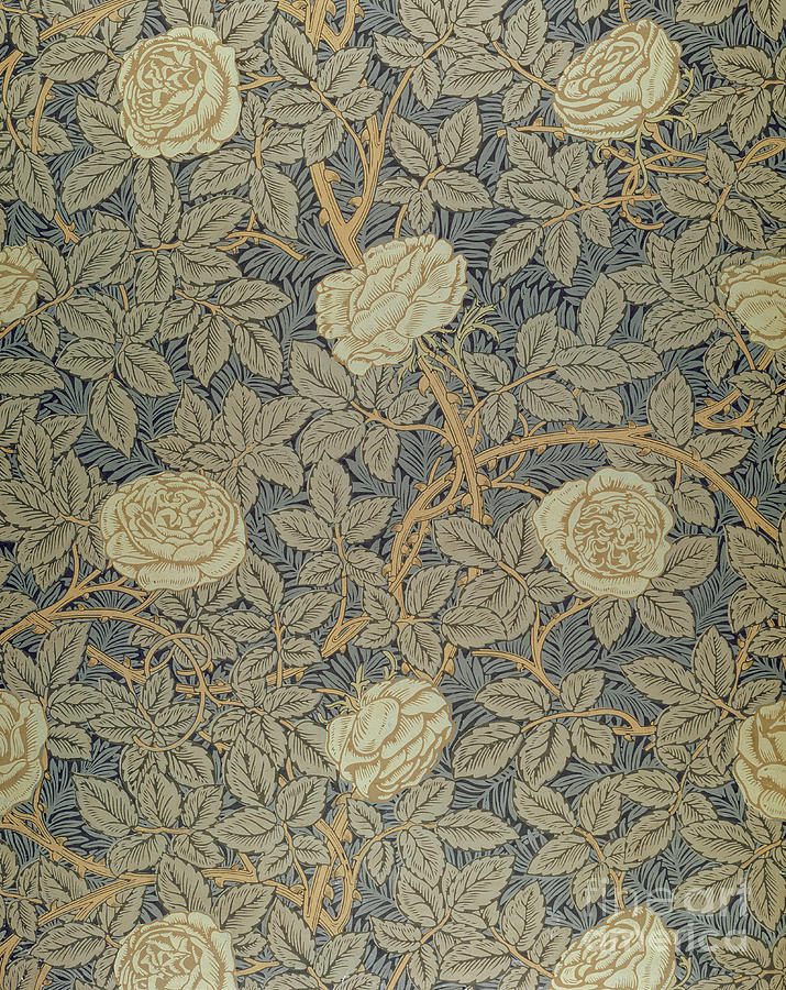 Rose design by William Morris Tapestry - Textile by William Morris