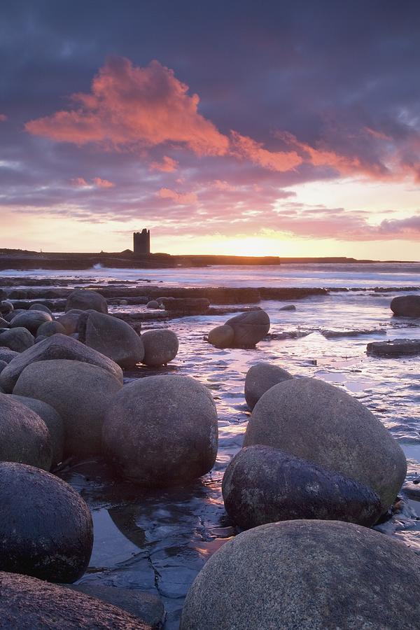 Sunset Photograph - Roslee Castle, Easky, County Sligo #1 by Gareth McCormack