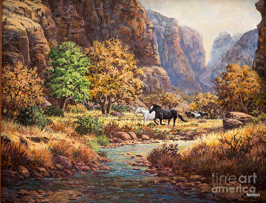 Running With the Wind Painting by W Scott Fenton - Fine Art America