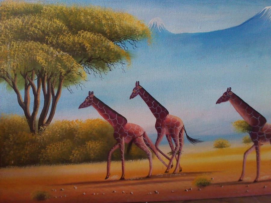 Running zebras Painting by John - Fine Art America