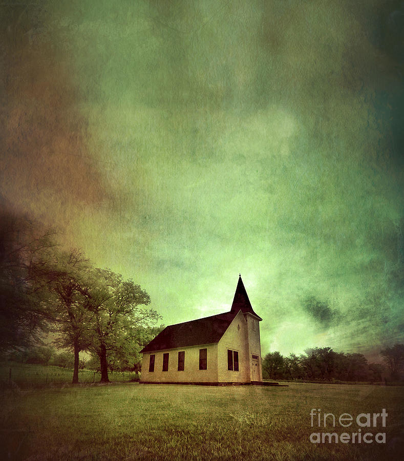 Architecture Photograph - Rural Church #1 by Jill Battaglia