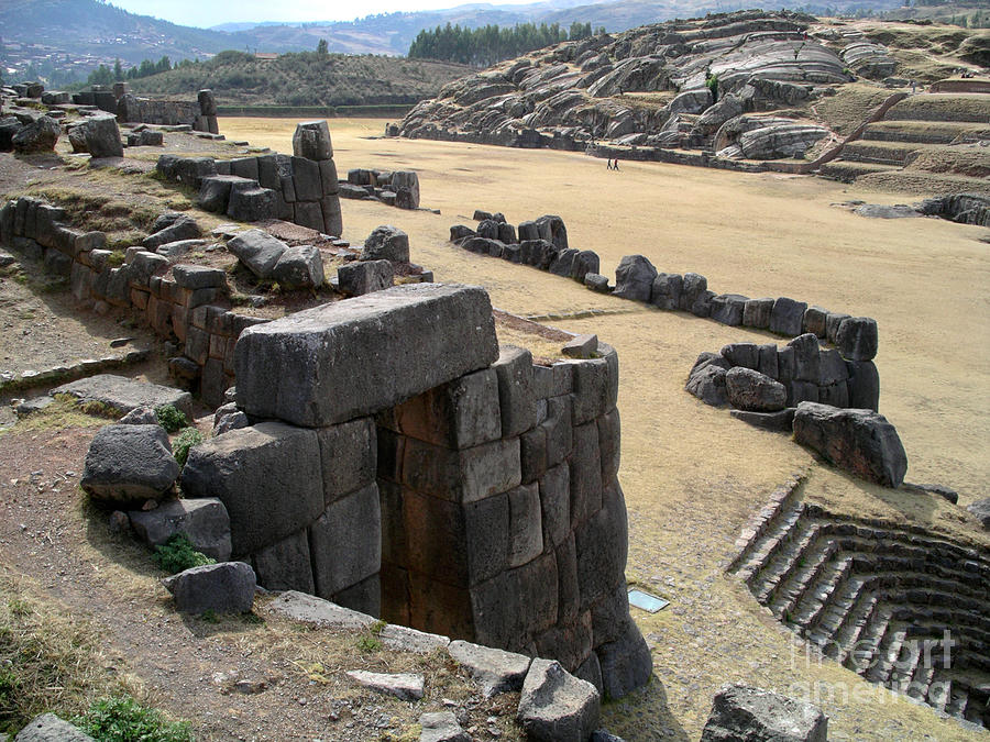 Sacsayhuaman Ruins in Cusco #1 Digital Art by Carol Ailles