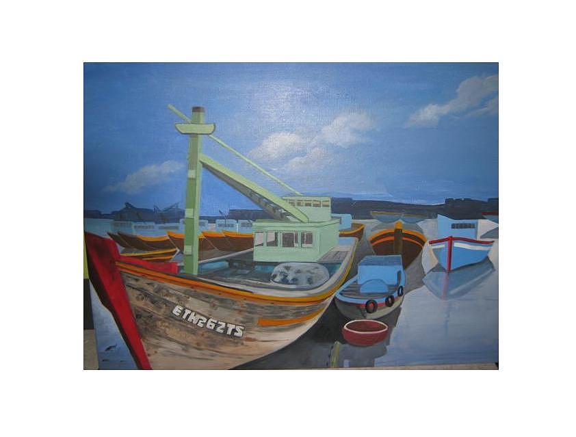 Boat Painting - Sailing #2 by Hilda De Jesus