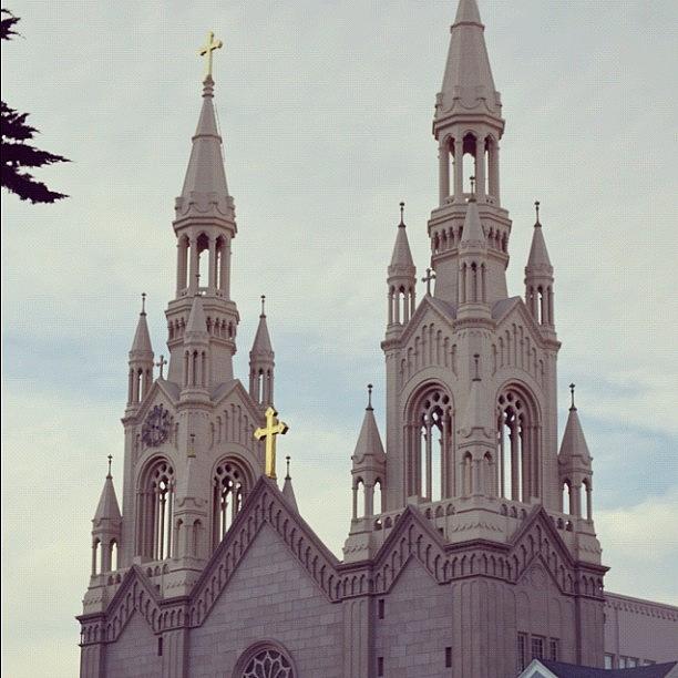 San Francisco Photograph - Saints Peter and Paul Church #1 by Birgit Zimmerman