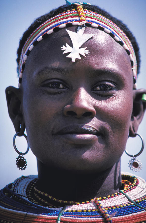 Samburu Maiden In Kenya Photograph