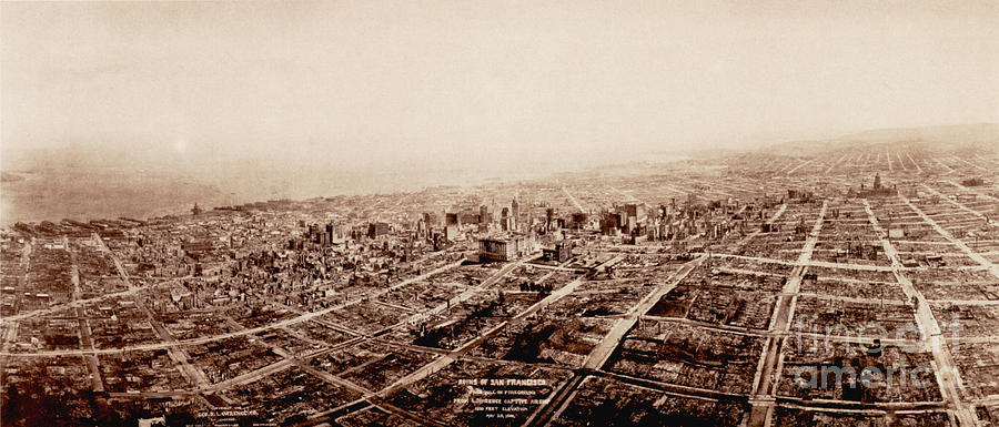 San Francisco After 1906 Earthquake #1 Photograph by Science Source