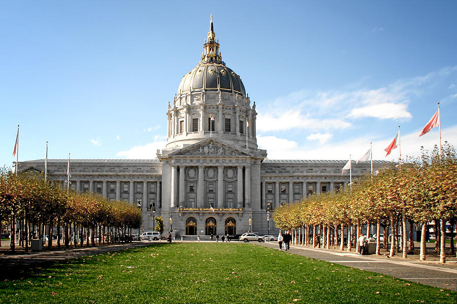 Architecture Photograph - San Francisco City Hall - Beaux Arts at its best #1 by Alexandra Till