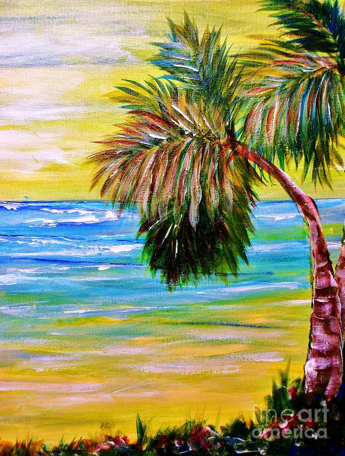 Sandy Beach 1 Painting by Sharon Wood