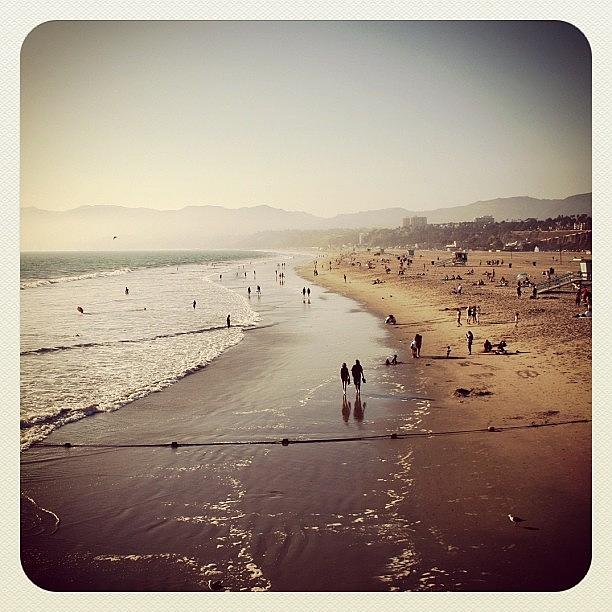 Santa Monica Photograph - Santa Monica Beach #1 by Luisa Azzolini