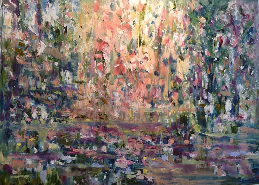 Sarasota Bourne Pond Painting by Beverly Smith