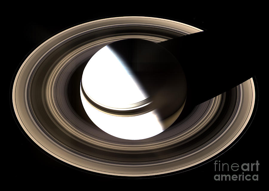 Saturn And Its Rings #1 Photograph by Science Source