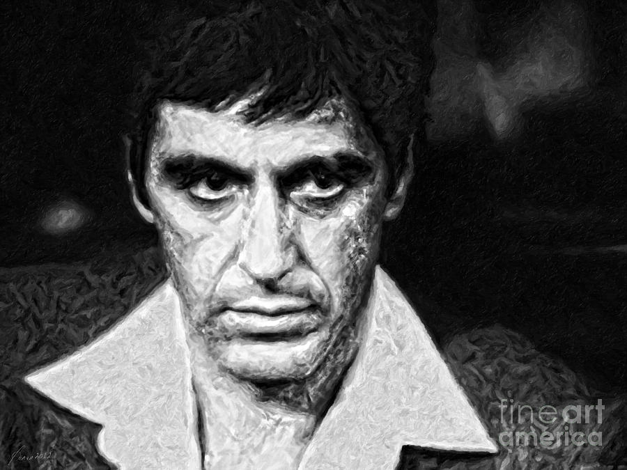 Scarface Painting - Scarface Fine Art Print