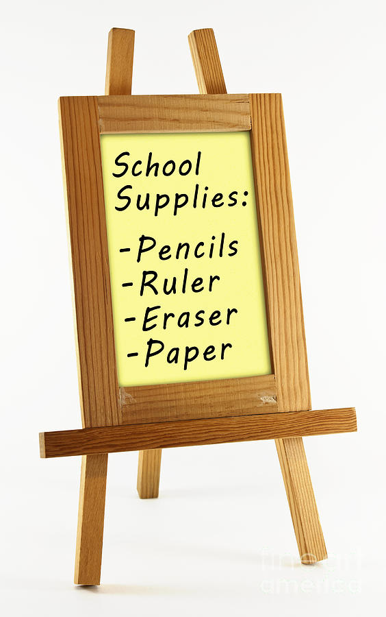 Vintage Photograph - School supplies #1 by Blink Images