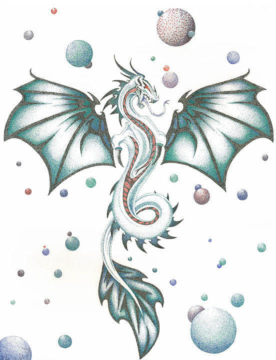 Sea Dragon #1 Drawing by Erica Rosengren Abbott - Pixels