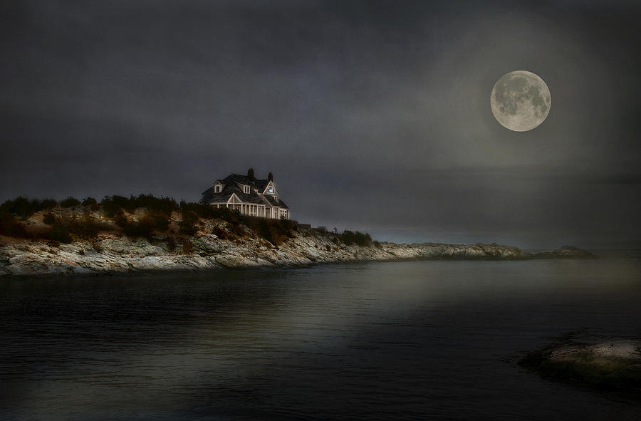 Seaview Moon #1 Photograph by Robin-Lee Vieira