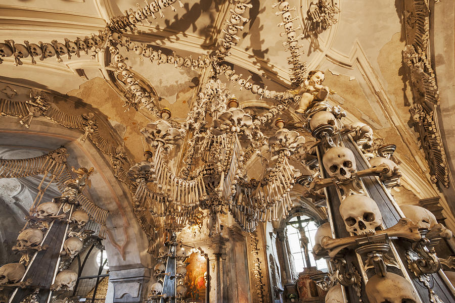 Sedlec, All Saints Chapel, The Ossuary #1 Photograph by Maremagnum