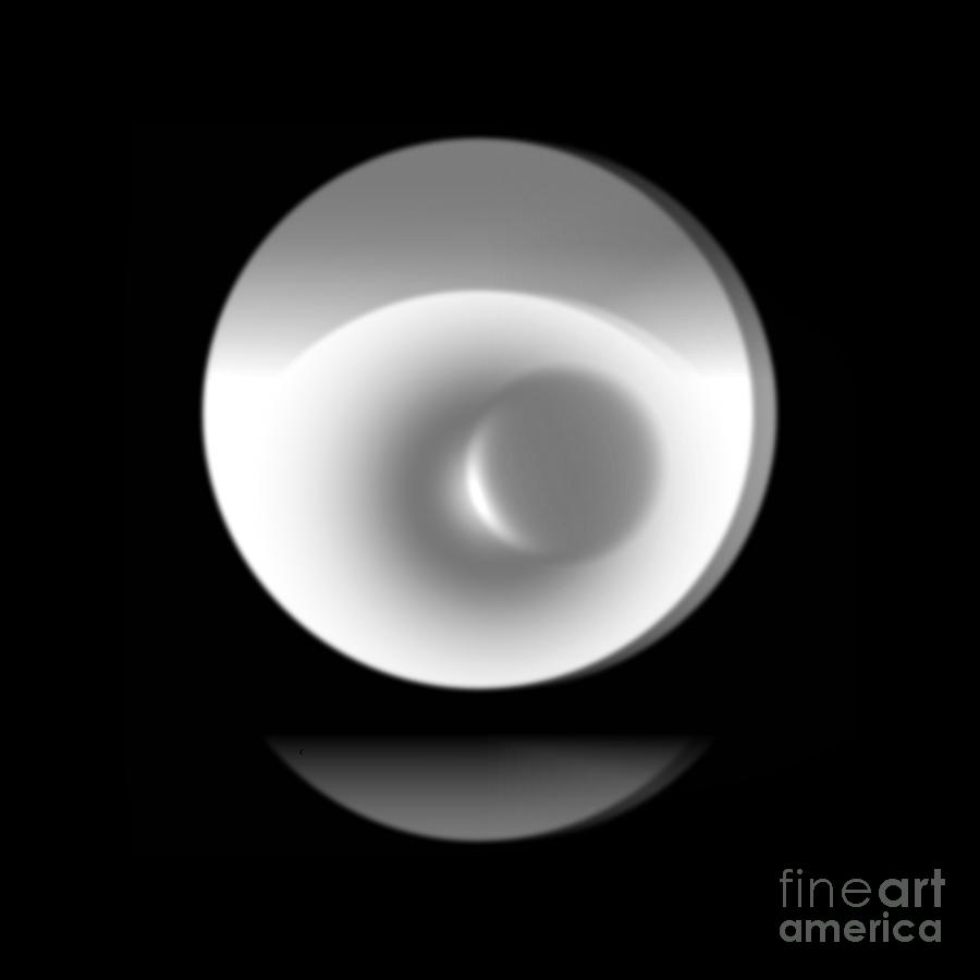 Black And White Digital Art - Shadows 3 by John Krakora