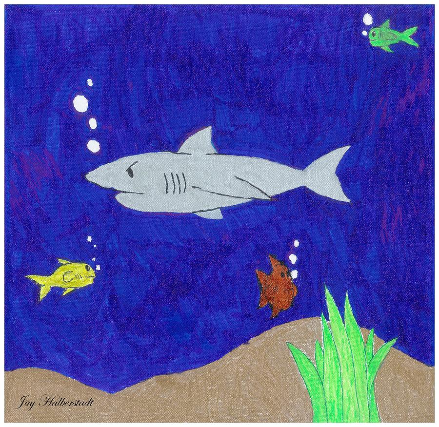 Shark Mixed Media - Shark by Artists With Autism Inc Shark Mixed Media - Shark by Artists With Autism Inc