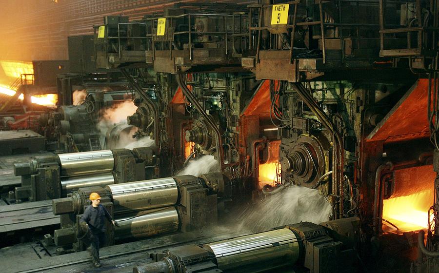 Sheet Mill Processing Molten Metal Photograph by Ria Novosti