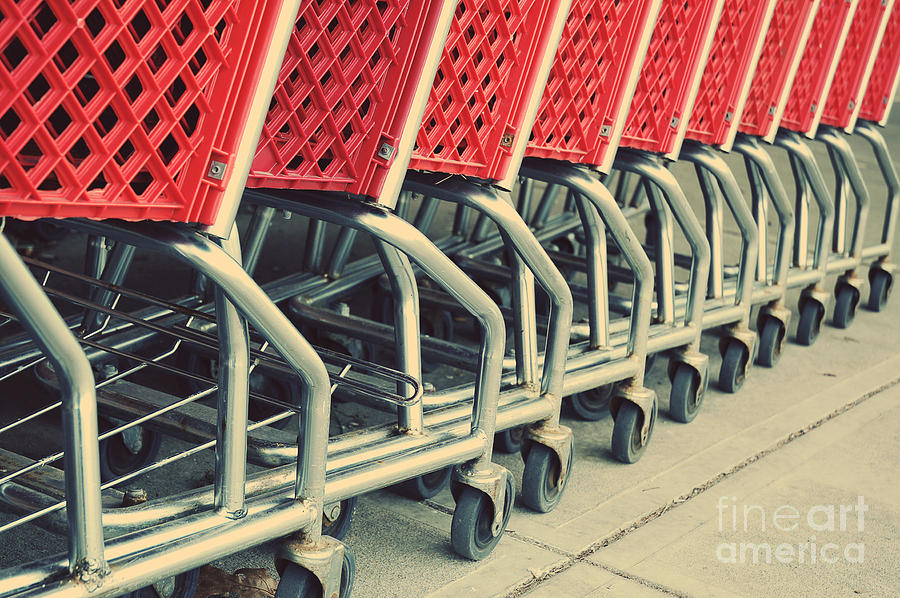 Shopping Carts #1 Photograph by HD Connelly
