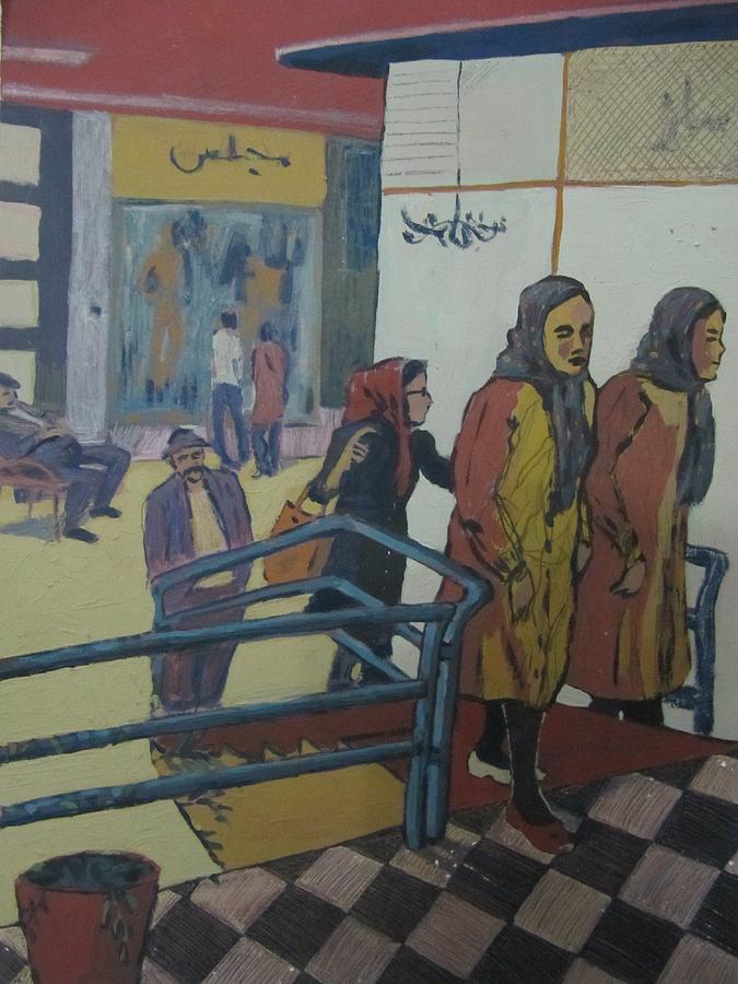 Shopping #1 Painting by Molood Mazaheri
