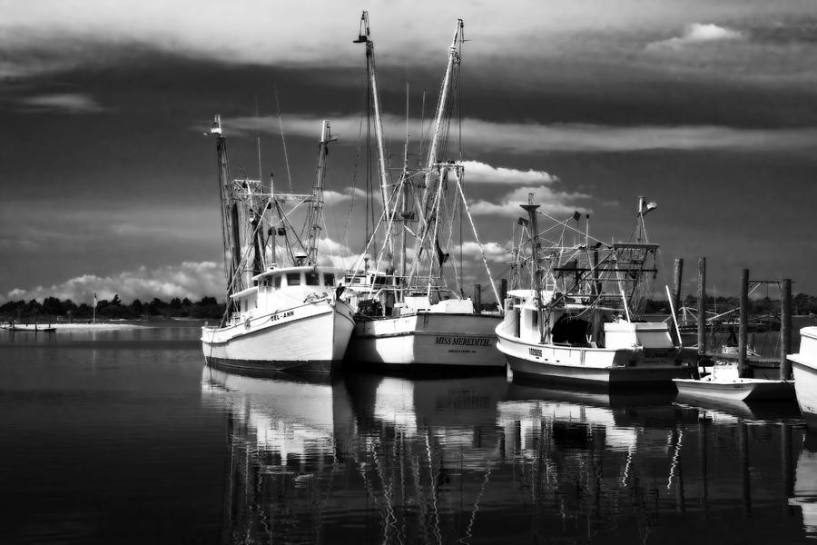 Shrimp Boats 1 #1 Photograph by Alan Hausenflock
