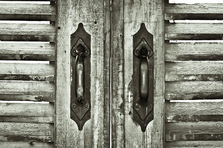 Architecture Photograph - Shutters #1 by Tom Gowanlock