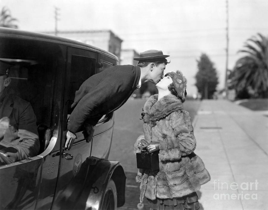Silent Film Still - Kissing #7 Photograph by Granger Silent Film Still - Kissing #7 Photograph by Granger