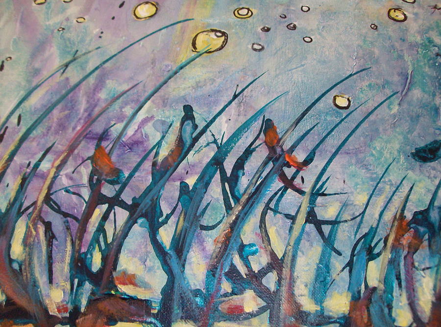 Singing Crickets #1 Painting by Francine Ethier