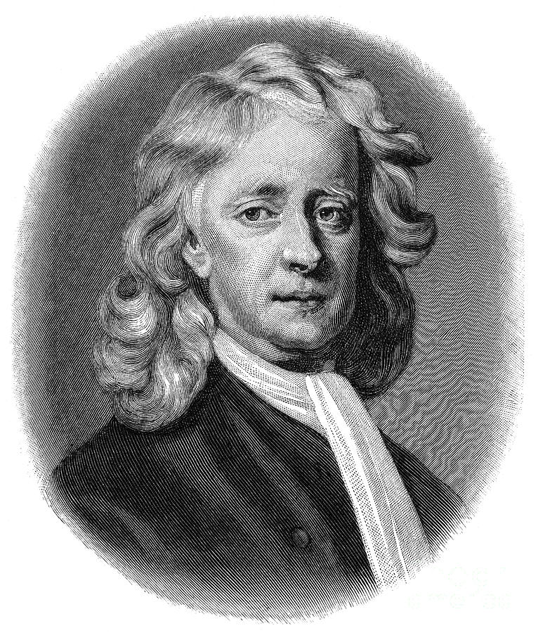 Portrait Photograph - Sir Isaac Newton (1643-1727) #1 by Granger
