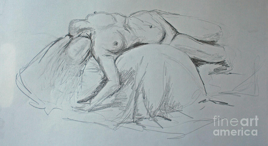 Sketch Class #1 Drawing by Julie Lueders 