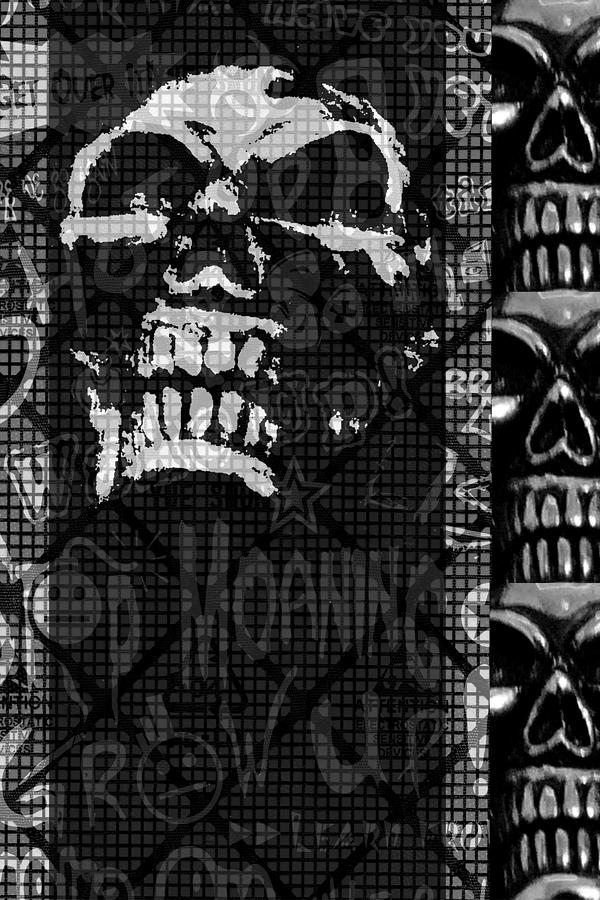 Skull Montage Digital Art by Roseanne Jones