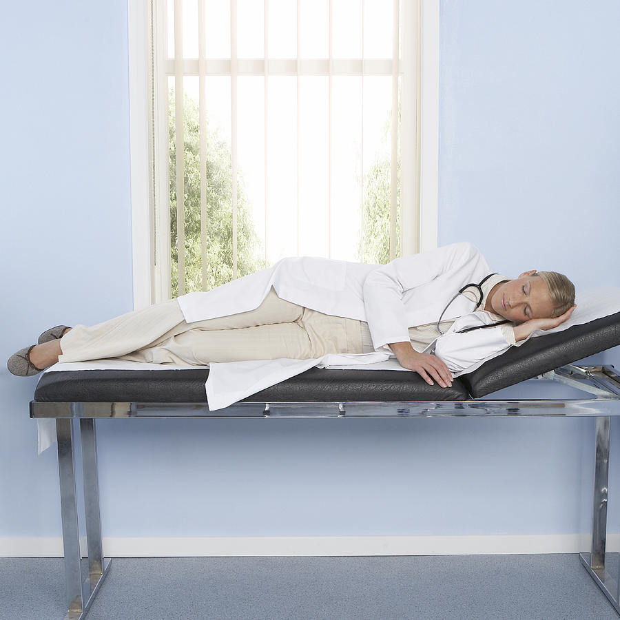 Bed Photograph - Sleeping Doctor #1 by Adam Gault
