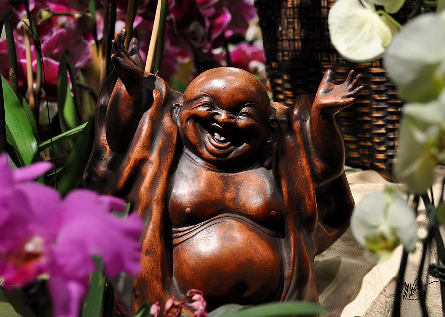 Smiling Buddha Photograph by Mark Valentine