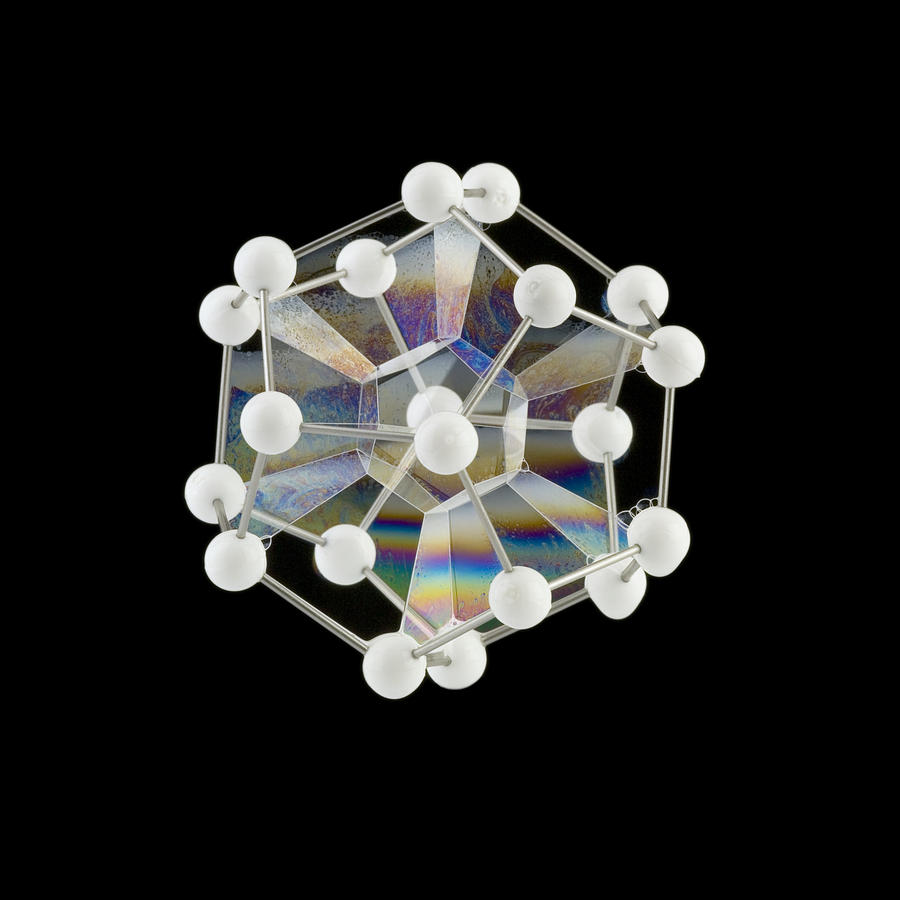 Film Photograph - Soap Bubbles On A Dodecahedral Frame #1 by Paul Rapson