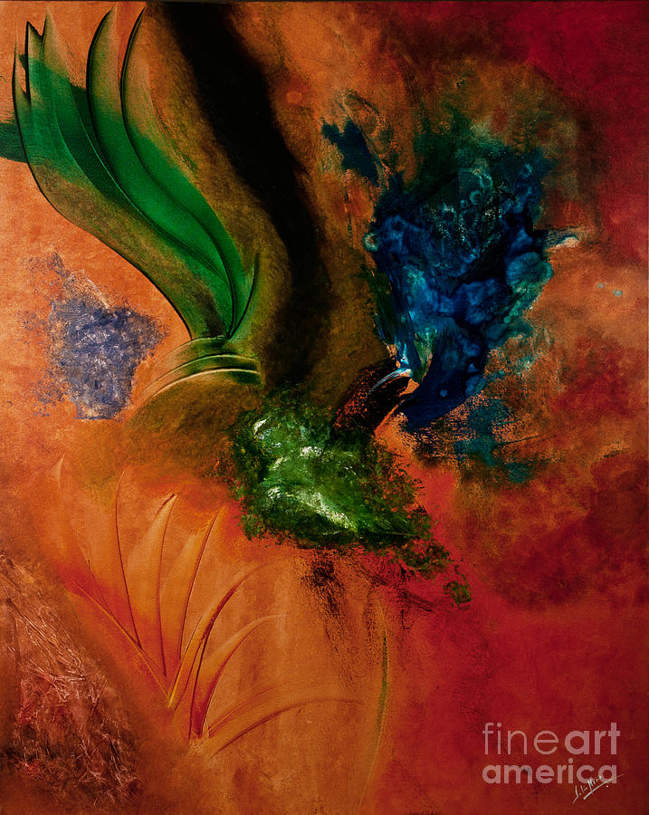 Abstract Painting - Soaring #1 by Julio Mejia