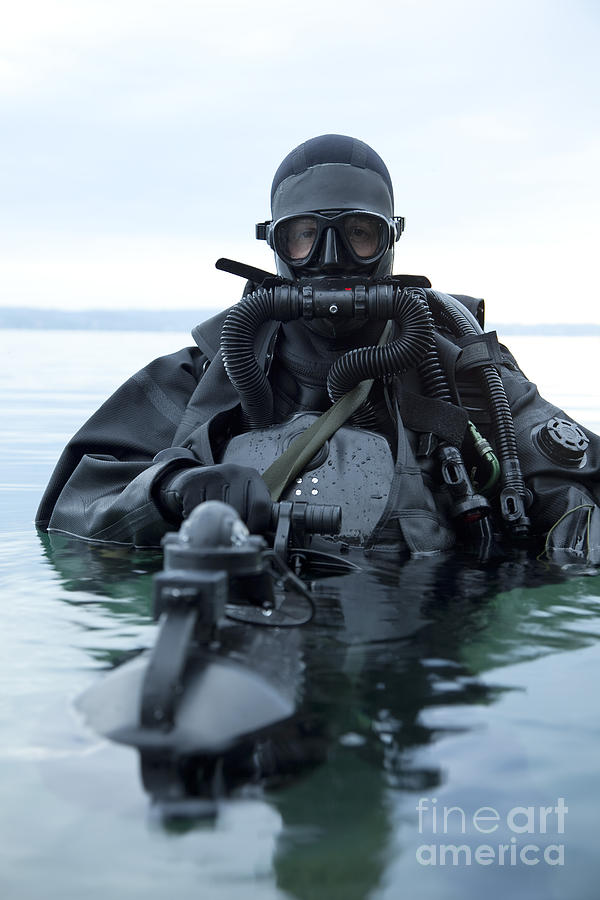 Special Operations Forces Combat Diver #1 Photograph by Tom Weber