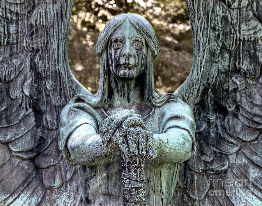 Spooky Angel Photograph By Bob Niederriter